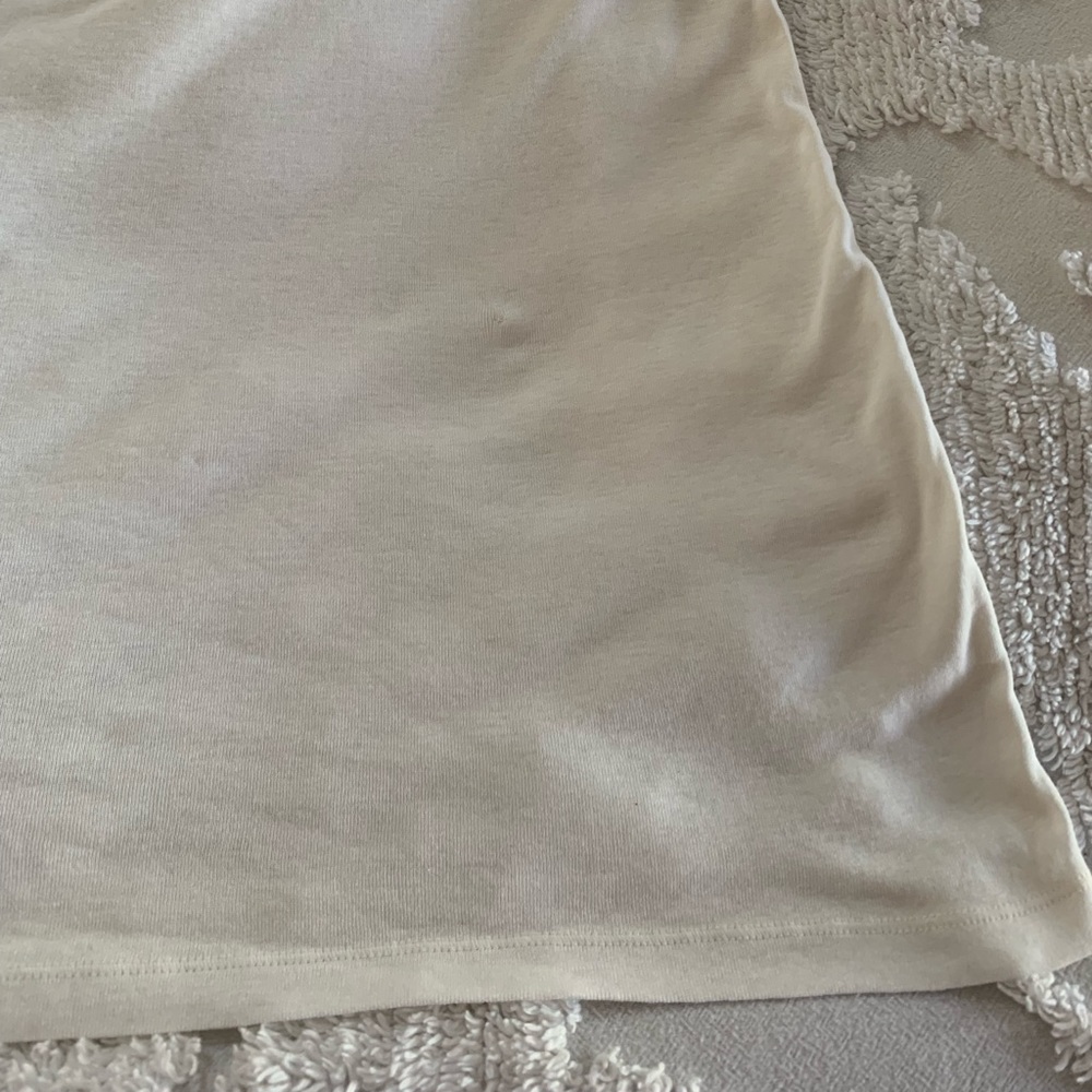 Bundle: J Crew White Cotton Tank w/💯%Silk Ruffle & PTA Red/Brown Cotton Tank L - Picture 9 of 16
